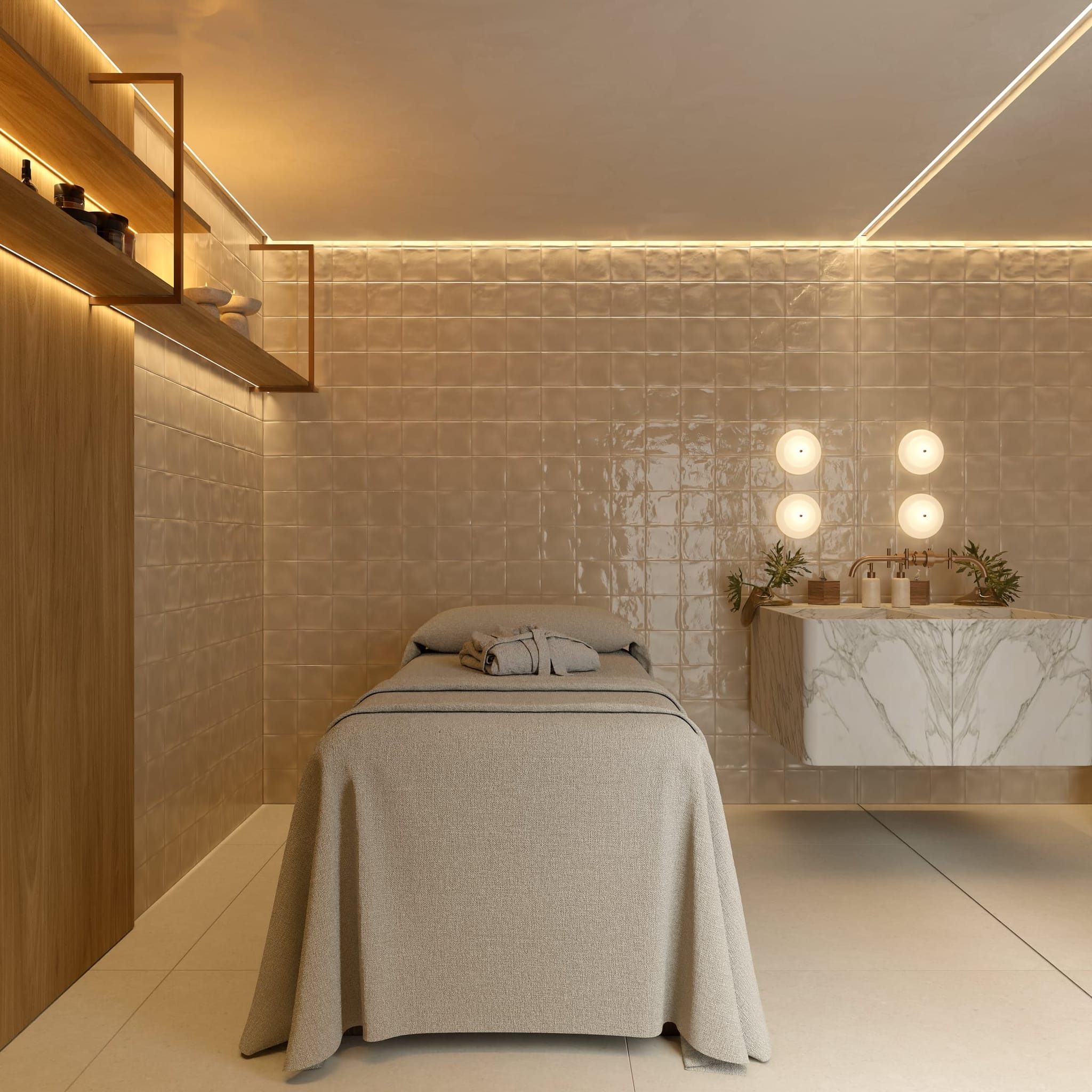 Spa e sala de massagem